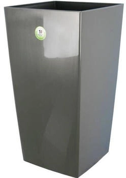 RiViERA Nuance square planter 29 x 29 x 52 cm grey glitter