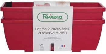 RiViERA Eva rectangular planter 57 cm Red