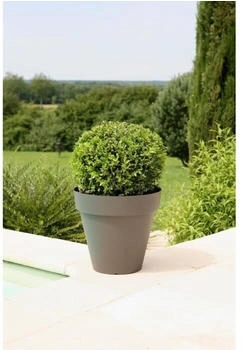 RiViERA Flower Pot Soleilla Round 39.2 x 35.8 cm Glitter Gray