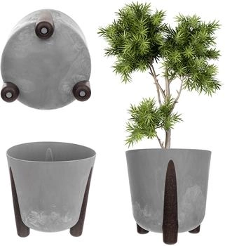 Kadax Round cachepot 21 cm Grey