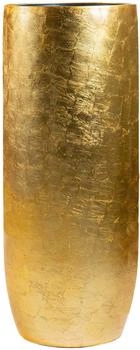 Vivanno Bodenvase SOLERIO Fiberglas Gold Hochglanz 33x80 cm
