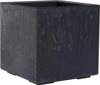 Siena Garden FARO STONE Pflanzkasten Beton-Optik, Schwarz 40x40x40 cm (LA935-70)