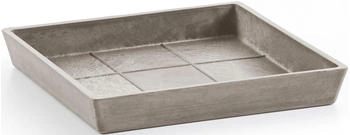 Ecopots Untersetzer Rotterdam quadratisch Kunststoff Braungrau 38,5 x 3,4 cm