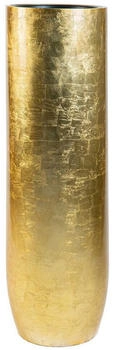 Vivanno Bodenvase SOLERIO Fiberglas Gold Hochglanz 33x100 cm
