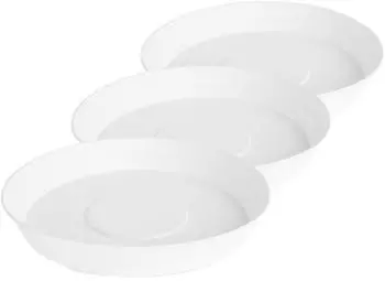 Garronda Blumentopfuntersetzer GD-0023 3 Stück Weiß ⌀ 24cm H=4cm ⌀ 24cm H=4cm 3 Stück Weiß