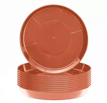 Garronda Blumentopf Untersetzer GD-0026 Terrakotta ⌀ 40cm H=5,2cm 10 Stück