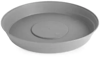 Garronda Untersetzer Blumentopf aus Kunststoff 1 Stück oder 3er Pack Plastik Pflanztopf Pflanzen Untersetzer rund für Pflanztöpfe GD-0023 (Grau ⌀ 24cm H 4cm)