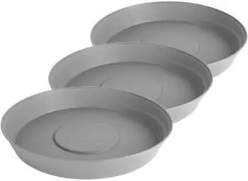 Garronda Blumentopfuntersetzer GD-0023 3 Stück Grau ⌀ 34cm H=5cm ⌀ 34cm H=5cm 3 Stück Grau