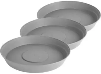 Garronda Blumentopfuntersetzer GD-0023 3 Stück Grau ⌀ 16cm H=3cm ⌀ 16cm H=3cm 3 Stück Grau