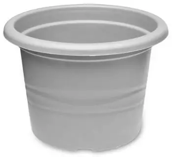 Garronda Blumentopf aus Kunststoff GD-0022 1 Stück Grau ⌀17cm H=12cm ⌀17cm H=12cm 1 Stück Grau