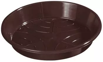 Geli Blumentopf Untersetzer STANDARD rund aus Kunststoff Ø 34 cm braun