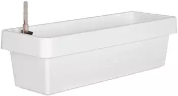 Geli Blumenkasten VIVA incl. Bewässerung u. Wasserstandsanzeiger 40 cm weiß