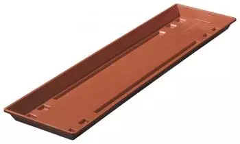 Geli Untersetzer STANDARD für Blumenkasten aus Kunststoff 50 cm terracotta