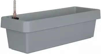 Geli Bewässerungsblumenkasten Viva Kunststoff grau