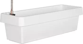 Geli Blumenkasten VIVA incl. Bewässerung u. Wasserstandsanzeiger 100 cm weiß