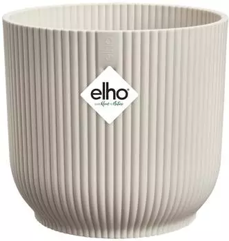 Elho vibes fold rund 30cm leinenweiß