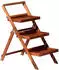 Dobar Blumentreppe klappbar 102x46x50cm braun