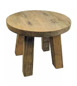 Spetebo Blumenhocker Holz massiv, rund, 25x20cm (425727)