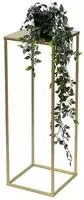 Dandibo Blumenhocker Metall Gold Eckig M 62 Cm Blumenst&auml;nder Beistelltisch...