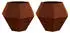 vidaXL Pflanzkübel 2 pcs Rostig 100 x 100 x 80 cm Wetterfeststahl (884037)