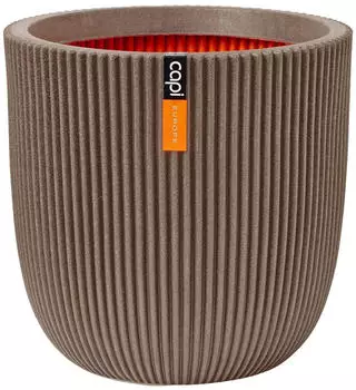 Capi &Uuml;bertopf Groove 35x34 cm taupe