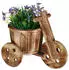 Relaxdays Wooden flower pot 30 x 16.5 x 25 cm natural