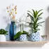 Scheurich Round ceramic plant pot cover 19 x 17 cm blue