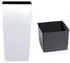 Prosperplast Urbi Square plastic tall flower pot 17 x 32.5 cm white