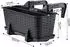 Kadax Balcony planter 40 cm anthracite rattan look