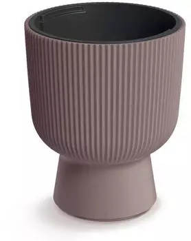 Prosperplast Milly plastic flower pot with planting insert 23.9 cm marsala