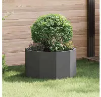 vidaXL Pflanzk&uuml;bel Schwarz 60 x 60 x 35 cm Stahl