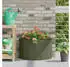 vidaXL Pflanzkübel Stahl Olive Grün 60x30x35cm (883699)