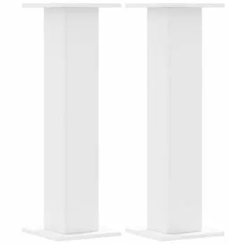 vidaXL Pflanzenst&auml;nder 2er-Set Wei&szlig; 30x30x95cm Holzwerkstoff (3307873)