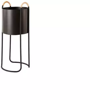 OYOY Maki Blumenkasten Hoch 55cm, Schwarz