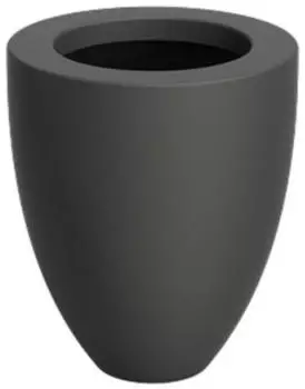Adezz Canna Pflanzgefäß Fiberglas schwarz (500x590mm)