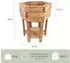 Nativ Haushalt Hochbeet Sechseckig aus Holz, 56x67x80cm (NA115_B)
