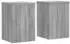 vidaXL Pflanzenständer 2er-Set Grau Sonoma 25x25x35cm Holzwerkstoff (852911)