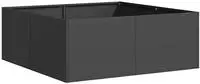 vidaXL Pflanzk&uuml;bel Schwarz 80x80x30 cm Stahl