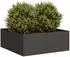 vidaXL Pflanzkübel Schwarz 80x80x30cm Stahl (860801)