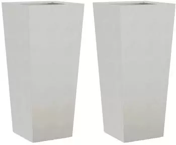 vidaXL Pflanzk&uuml;bel 35x35x75cm Edelstahl 2er-Set (851089)