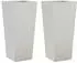 vidaXL Pflanzkübel 35x35x75cm Edelstahl 2er-Set (851089)