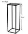 DanDiBo Blumenhocker Metall Schwarz Eckig 70cm (96350)
