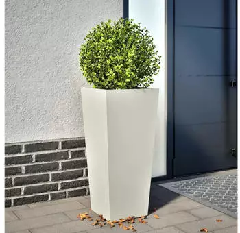 vidaXL Pflanzk&uuml;bel Wei&szlig; 35x35x75cm Stahl (851082)