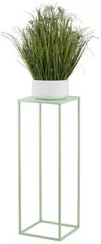 HowHomely Blumenständer Metall Celadon/Grünblau 70cm