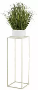 HowHomely Blumenständer Metall Cremefarben 70cm (10-1363/70/krem)