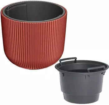 Prosperplast Milly Blumentopf mit Wasserreservoir 7L Terrakotta (ZA5600)