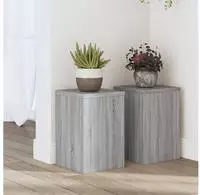 vidaXL Pflanzenst&auml;nder 2 Stk. Grau Sonoma 20x20x30 cm Holzwerkstoff