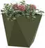 vidaXL Pflanzkübel Olive Grün 40x40x40cm Stahl (883828)