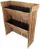 Lemodo NATIV Blumentreppe Holz 2-stufig mit Gartenvlies, 2er-Set (NA229_2)