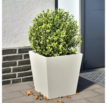 vidaXL Pflanzk&uuml;bel Wei&szlig; 40x40x40cm Stahl (851054)